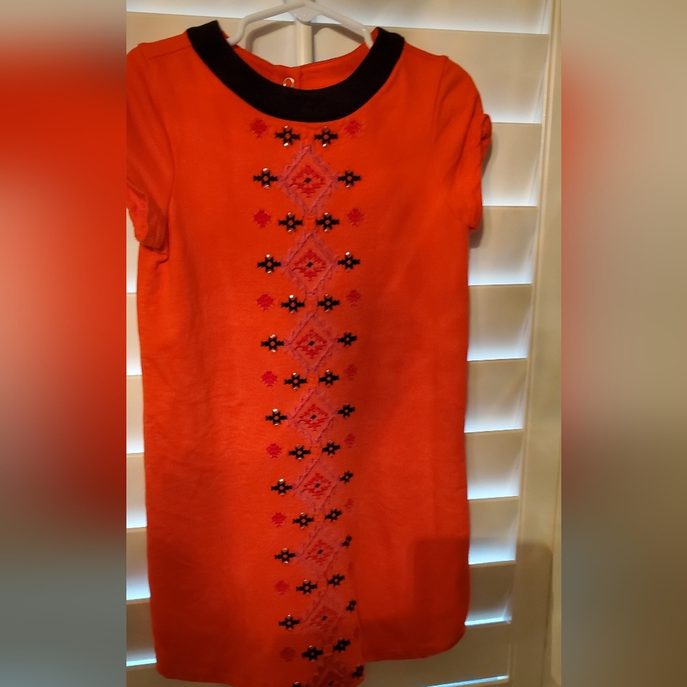 Girls M orange mini dress